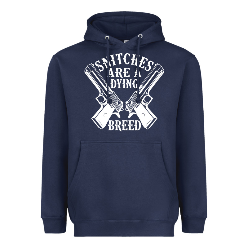 Snitches Are A Dying Breed Motorcycle Biker Gun Heavyweight Hoodie by SnappyArt | Teevron