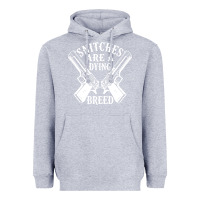 Heather Grey Snitches Are A Dying Breed Motorcycle Biker Gun Heavyweight Hoodie - SnappyArt