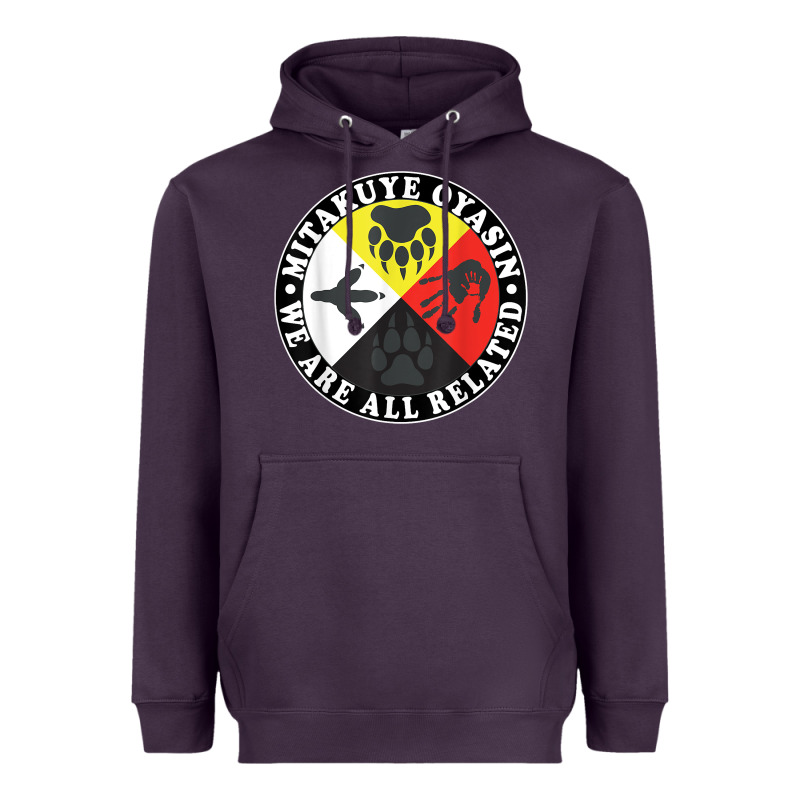 Native American Medicine Wheel, Mitakuye Oyasin T Shirt Heavyweight Hoodie by SnappyArt | Teevron