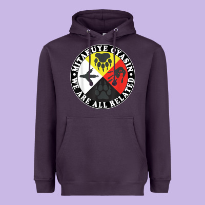 Native American Medicine Wheel, Mitakuye Oyasin T Shirt Heavyweight Hoodie Designed By Snappyart