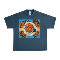 Midnight Navy basketball Urban Heavy Tee - FaDigitalArtStudio