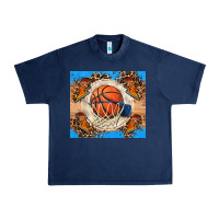 Navy basketball Urban Heavy Tee - FaDigitalArtStudio