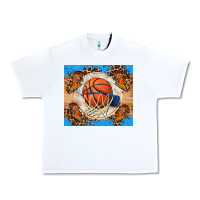 White basketball Urban Heavy Tee - FaDigitalArtStudio
