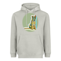 Moon Dust German Shepherd isolated on whot. Heavyweight Hoodie - SnappyArt