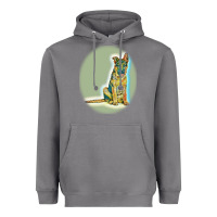 Storm German Shepherd isolated on whot. Heavyweight Hoodie - SnappyArt