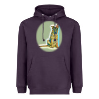 German Shepherd Isolated On Whot. Heavyweight Hoodie | Teevron