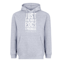 Heather Grey Rockhounds gear gift Just one more rock funny rockhounding Heavyweight Hoodie - SnappyArt