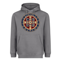 Storm Saint Benedict Medal 1 Heavyweight Hoodie - SnappyArt