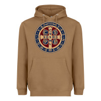 Toasted Coconut Saint Benedict Medal 1 Heavyweight Hoodie - SnappyArt