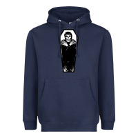 Navy the crimson ghost Heavyweight Hoodie - SnappyArt