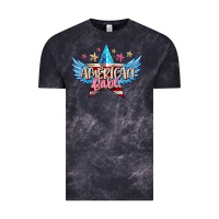 Cloud Black American babe Vintage Tee - FaDigitalArtStudio