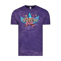 Cloud Purple American babe Vintage Tee - FaDigitalArtStudio