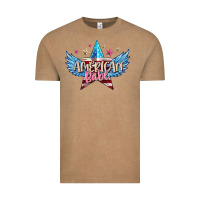 Vintage Coffee American babe Vintage Tee - FaDigitalArtStudio