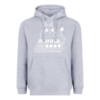 Heather Grey The KIFFNESS X ALUGALUG white cat Classic Heavyweight Hoodie - SnappyArt
