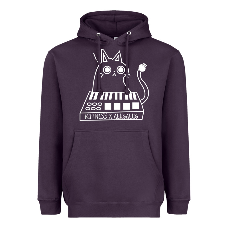 The Kiffness X Alugalug White Cat Classic Heavyweight Hoodie by SnappyArt | Teevron