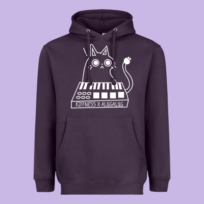 The Kiffness X Alugalug White Cat Classic Heavyweight Hoodie Designed By Snappyart