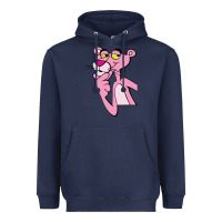 Navy pink panther Heavyweight Hoodie - SnappyArt