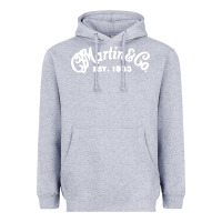 Heather Grey martin est 1983 Heavyweight Hoodie - SnappyArt