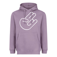 Lavender shocker hand Heavyweight Hoodie - SnappyArt