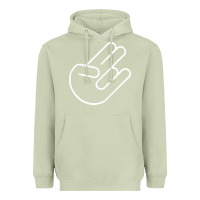 Matcha shocker hand Heavyweight Hoodie - SnappyArt