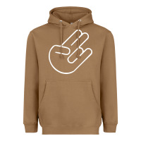 Toasted Coconut shocker hand Heavyweight Hoodie - SnappyArt