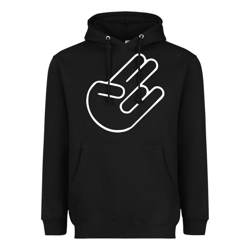 Shocker Hand Heavyweight Hoodie by SnappyArt | Teevron