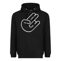 Black shocker hand Heavyweight Hoodie - SnappyArt