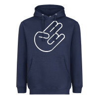 Navy shocker hand Heavyweight Hoodie - SnappyArt