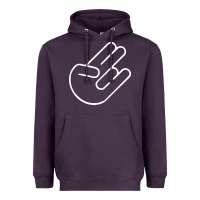 Plum shocker hand Heavyweight Hoodie - SnappyArt