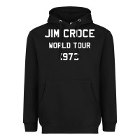 Black Jim Croce World Tour 1973 Heavyweight Hoodie - SnappyArt