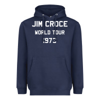 Navy Jim Croce World Tour 1973 Heavyweight Hoodie - SnappyArt