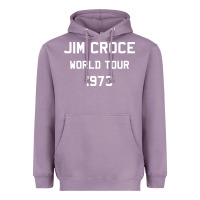 Lavender Jim Croce World Tour 1973 Heavyweight Hoodie - SnappyArt