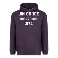 Plum Jim Croce World Tour 1973 Heavyweight Hoodie - SnappyArt