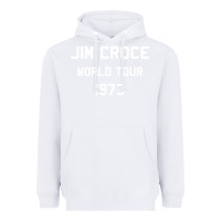 White Jim Croce World Tour 1973 Heavyweight Hoodie - SnappyArt