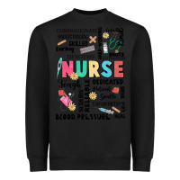 Black nurse word Heavyweight Sweatshirt - JahusDesignShop