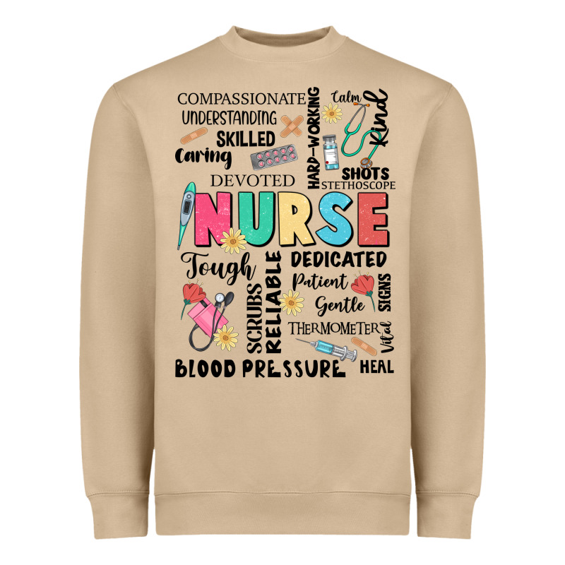 Nurse Word Heavyweight Sweatshirt by JahusDesignShop | Teevron