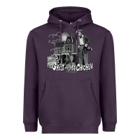 Plum the ghost and mr chicken green Heavyweight Hoodie - FloraArt