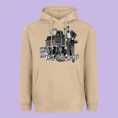 The Ghost And Mr Chicken Green Heavyweight Hoodie Designed By Floraart