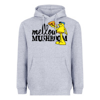 Heather Grey mellow mushroom restaurant Heavyweight Hoodie - FloraArt