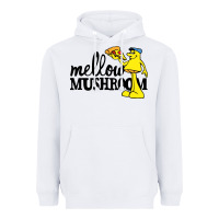 White mellow mushroom restaurant Heavyweight Hoodie - FloraArt