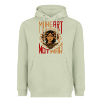 Matcha make art not war symbol Heavyweight Hoodie - FloraArt