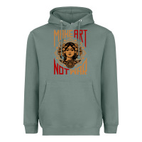 Sage make art not war symbol Heavyweight Hoodie - FloraArt