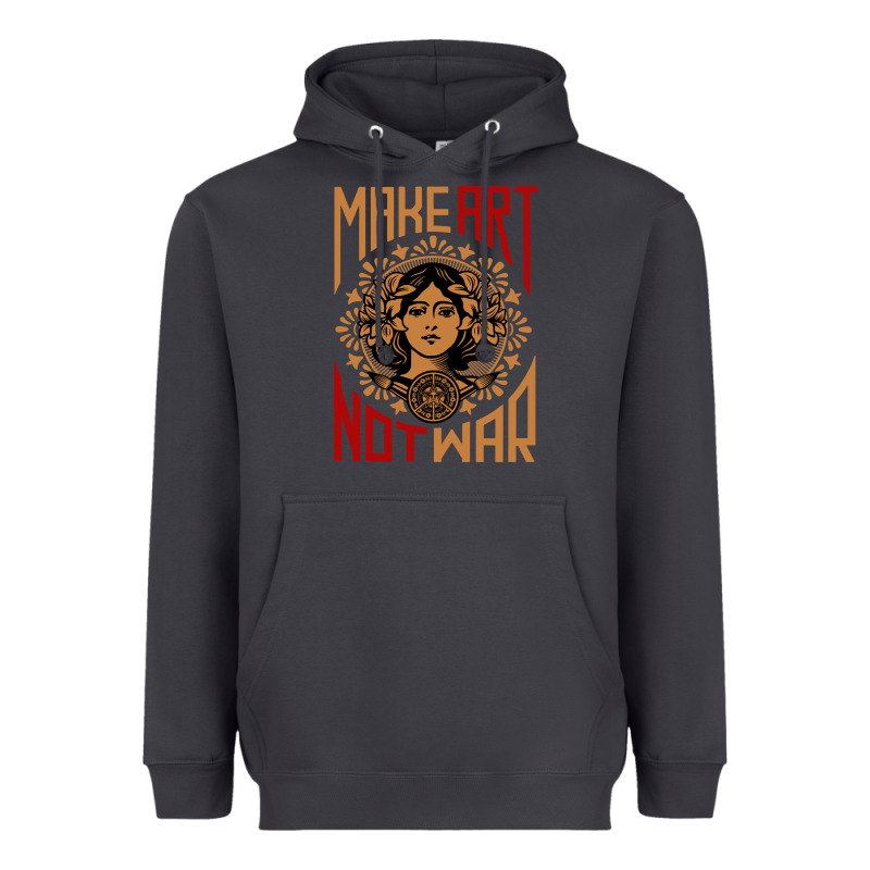 Make Art Not War Symbol Heavyweight Hoodie by FloraArt | Teevron