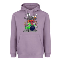 Lavender ANIMAL DRUMMER PEARL DRUMS Heavyweight Hoodie - FloraArt