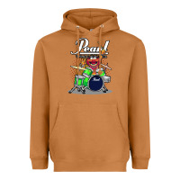 Meerkat ANIMAL DRUMMER PEARL DRUMS Heavyweight Hoodie - FloraArt