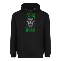 Black Fear Doom Heavyweight Hoodie - FloraArt
