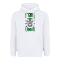 White Fear Doom Heavyweight Hoodie - FloraArt