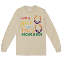 Mushroom Just a Girl Who Loves Horses Long Sleeve Tee - Bettercallsaul