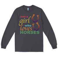 Smoke Just a Girl Who Loves Horses Long Sleeve Tee - Bettercallsaul