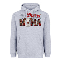 Heather Grey merry mama Heavyweight Hoodie - JahusDesignShop